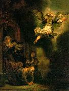 REMBRANDT Harmenszoon van Rijn The Archangel Leaving the Family of Tobias oil painting picture wholesale